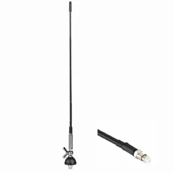 MIDLAND Albrecht CB radio antena T-27 ar FME, 60 cm, 26-28 MHz, 100 W PEP, 50 Ohm 67110.01