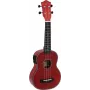 DIMAVERY UK-100 soprāna ukulele, liesmaini sarkana 26255807