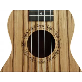 DIMAVERY UK-400 Soprāna ukulele Zebrawood 26255831