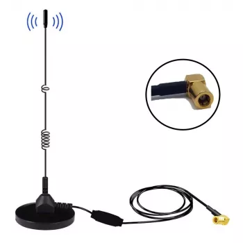 Midland Albrecht MAG31 DAB+ magnētiskā pamatnes antena ar pastiprinātāju, Band III, 3m kabelis, SMB savienotājs 62336
