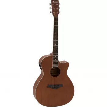 DIMAVERY AW-410 Dreadnought akustiskā ģitāra, Sapele mugura un sāni, Spruce tops, dabīgs augstspīdums 26235092