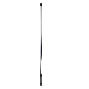 Midland Albrecht Hyflex CL27 TNC elastīgā pātagas antena, 54 cm, 26.965-27.405 MHz TX, 25-500 MHz RX, 50 Ohm, 10 W, melna 6578