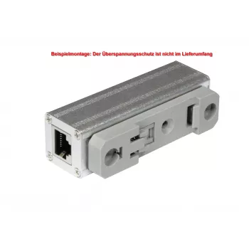 ALLNET Cat.6 Ethernet pārsprieguma aizsargs ar DIN sliedes skavu ALL95100 (ALL95100-DinRail-Clamp)