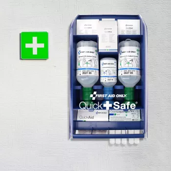 First Aid Only Quick+ Safe DIN EN 15154-4 zilā pirmās palīdzības komplekts (P-44027 00)