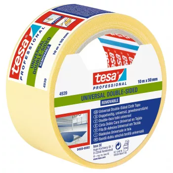 tesa 04939-00002-11 abpusēji lipīga montāžas lente balta 10 m x 50 mm