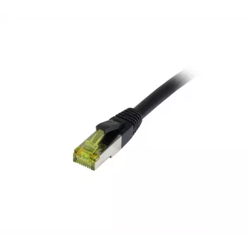 SYNERGY21 S/FTP CAT6A āra komutācijas kabelis RJ45, 30m, melns, 500MHz, 10Gbps, UV izturīgs