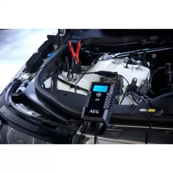 AEG LD4 10616 Automātiskais auto akumulatora lādētājs 6V/12V 2A/4A svina-skābes, GEL, AGM, MF, Ca/Ca akumulatoriem
