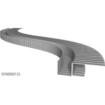 SYNERGY21 S21-LED-PR00002 LED profils 200cm, cinkota tērauda TYP-A Flex