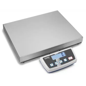 KERN DE 35K5DL divu diapazonu platformas svari 35 kg / 5 g|10 g, nerūsējošā tērauda plāksne