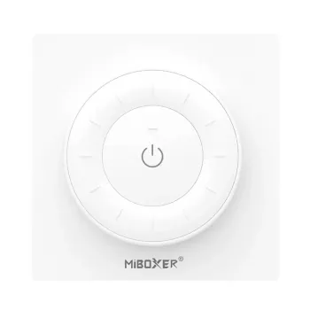 MiBoxer K3-W 2.4GHz divu balto toņu LED tālvadības pults ar rotējošu skārienriteni