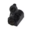 IWH virsmas montāžas DIN ligzda 12/24V 16A melna 019009