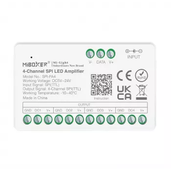 Synergy 21 Pixel LED kontrolleris SPI sērijas 4 kanālu pastiprinātājs atkārtotājs (SPI-PA4)