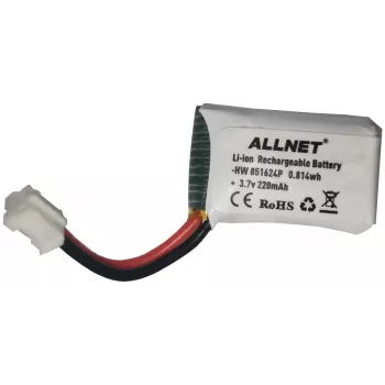 ALLNET Mini drona rezerves akumulators 3,7V 220mAh Li-ion (HW851624P)