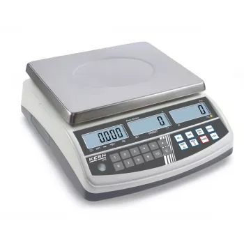 Kern CPB 15K0.2N skaitīšanas svari, 15 kg ietilpība, 0,2 g nolasāmība, nerūsējošā tērauda platforma, ar bateriju darbināmi