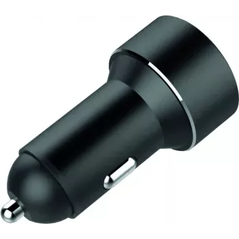 IWH divu USB portu automašīnas lādētājs ar sprieguma displeju 4.8A (019062)