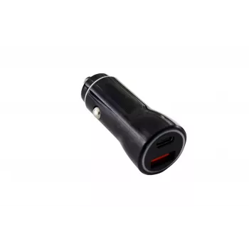 IWH Dual USB-C automašīnas lādētājs 2.1A melns 019053