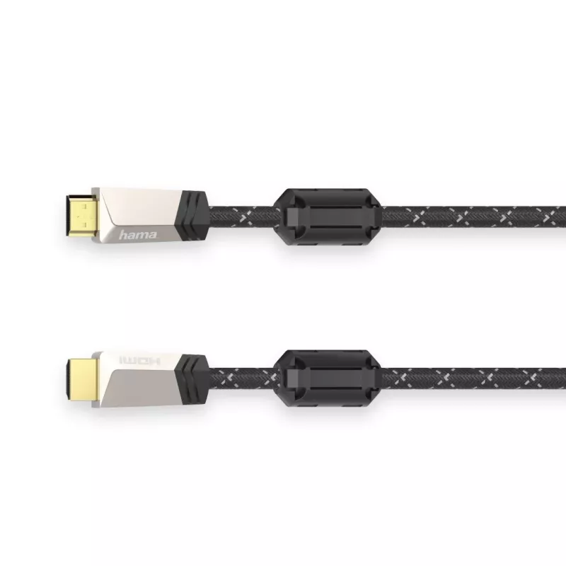 Hama 00205024 HDMI kabelis 0,75 m HDMI Type A (Standard) melns, rozā