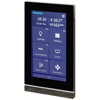 Siemens Touch Control TC5 5 Panel, melns, iekļautais (flush-mounted) 205/22 (5WG12052AB22)