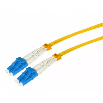 Tecline optiskās šķiedras komutācijas kabelis HD 9/125 µm vienmodas OS2 LC Duplex uz LC Duplex dzeltens 10 m 799LL10