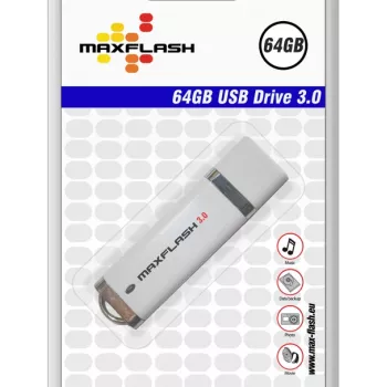 MEMORYSOLUTION MAXFLASH 64GB USB 3.0 ātrdarbīga zibatmiņa, mazumtirdzniecības iepakojumā