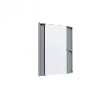 EFB Elektronik stikla durvis X-Rack sienas skapim 15U pelēkas RAL7035 3/3 WGX-TUR15GR.G