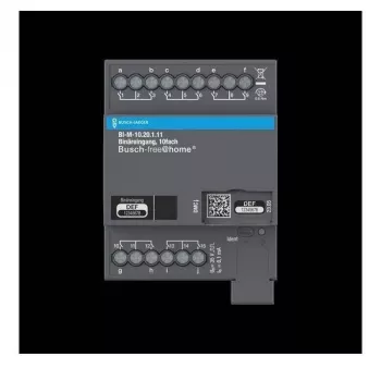 BUSCH-JAEGER binārā ieejas modulis BI-M-10.20.1.11, 10 kanālu KNX, DIN sliedei 2CDG510015R0021