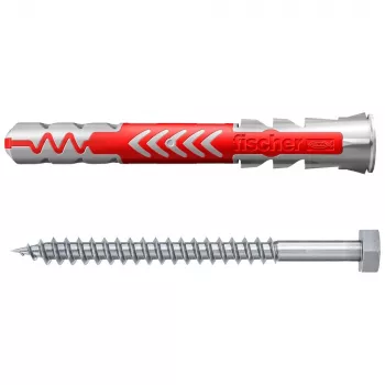 Fischer DuoPower 10 x 80 S K NV universālais dībelis ar skrūvi, 1 komplekts (543797)