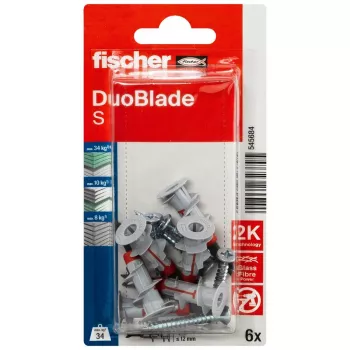 Fischer DuoBlade S K NV ģipškartona dībelis ar skrūvi, 1 komplekts (545684)