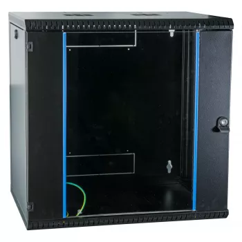 EFB 19 collu sienas skapis 12U, fiksēts, viensekcijas, RAL 9005, dziļums 600 mm (691712VTS.60)