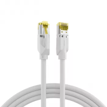 EFB-Elektronik Cat.6A S/FTP LSZH komutācijas kabelis, RJ45, balts, 0,25 m K8560WS.0,25