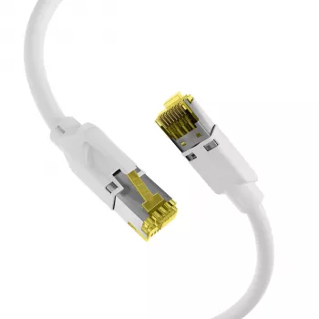 EFB-Elektronik Cat.6A S/FTP LSZH komutācijas kabelis, RJ45, balts, 0,25 m K8560WS.0,25