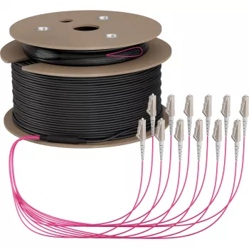 EFB Elektronik maģistrālais kabelis U-DQ ZN BH OM4 12G 1x12 LC-LC 70m Dca LSZH O8342S70OM4
