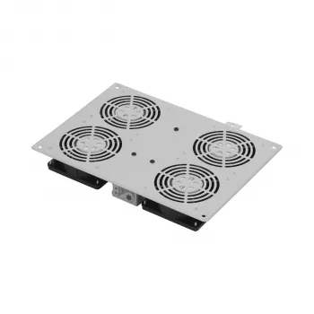 EFB Elektronik PEL-LFD04ET.GR 4 ventilatoru jumta bloks 19 inch skapjiem, 1080 m³/h, pelēks