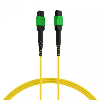 EFB Elektronik MPO-PLUS/APC(F)-MPO-PLUS/APC(F) savienojuma kabelis OS2 8 šķiedras Type B LSZH dzeltens 2m MPOF8MPOFOS2-2