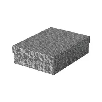Esselte Home uzglabāšanas un dāvanu kaste M, 3 gab. komplekts, pelēka, 100% pārstrādāts gofrēts kartons, noņemams vāks 628285