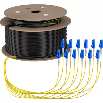 EFB Elektronik maģistrālais kabelis U-DQ ZN BH OS2 12E 1x12 LC-LC 90m Dca LSZH O8342S90OS2