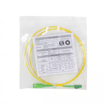 LogiLink FPSLS11 Vienmoda OS2 optiskās šķiedras komutācijas kabelis SC/APC uz LC/APC, 100 m, dzeltens, LSZH