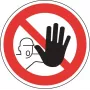 HEIN Industrieschilder 2209 aizlieguma zīme - Ieeja neatļautām personām aizliegta, plastmasa, 200 x 300 mm, ASR A1.3/DIN EN ISO 7010