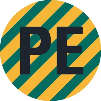 HEIN 172023 PE vadītāja identifikācijas etiķete, PET, pašlīmējoša, dzeltena/zaļa, 4 x 12 mm, 1000 etiķetes rullī