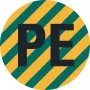HEIN 172023 PE vadītāja identifikācijas etiķete, PET, pašlīmējoša, dzeltena/zaļa, 4 x 12 mm, 1000 etiķetes rullī