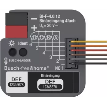Busch-Jaeger KNX binārais ievads 4 kanālu iegremdējamais BI-F-4.0.12 2CDG510024R0021