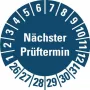 HEIN Industrieschilder Inspectie Sticker NP26-31 Zils Apaļš 20mm 500/Rullis (185778)