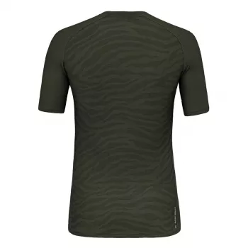 Salewa Cristallo Warm Amr T-krekls tumši olīvu L
