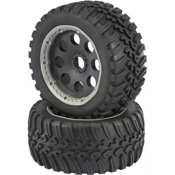 Reely 1:6 Buggy pilnīgi riteņi V-Block 6-spieķu melni 1 gab. (RE-6478860)