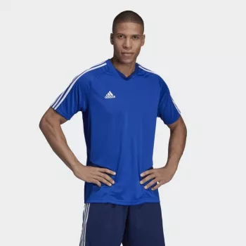 Adidas Tiro 19 treniņu krekls ar īsām piedurknēm, poliesters, melns/balts, vīriešu S