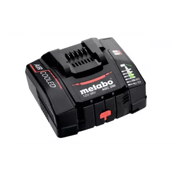 Metabo ASC 290 Gaisa dzesēšanas ātrās uzlādes lādētājs 12-36 V, 8.0 A, Li-Ion/LiHD, piestiprināms pie sienas, LED displejs 627370000