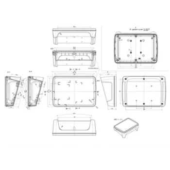 Bopla BoPad BOP 7.0 P-9016-SET Displeja korpuss 215 x 150 x 75,7 mm ABS balts RAL 9016 35107076.HMT1