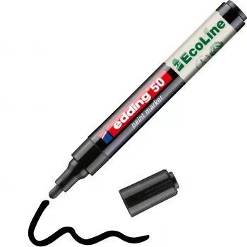 Edding 50 EcoLine lako marķieris melns 2-3 mm 4-50-001