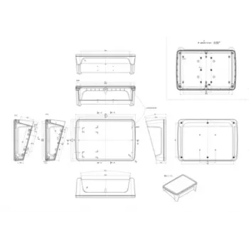 Bopla BoPad BOP 10.1 P-9016-SET Displeja korpuss 285 x 198 x 92,90 mm ABS Balts RAL 9016 35110176.HMT1