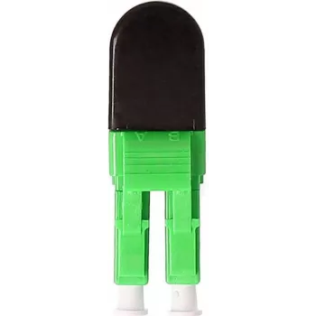 BLUELAN BlueOptics optiskās šķiedras cilpas adapteris OM5 50/125µm daudzmodu LC/UPC duplekss, laima zaļš, keramikas ferula, -40°C līdz +85°C (BOLBLCOM5)